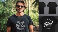 8536+ Black Shirt Mockup Psd Free PSD