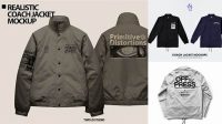 8539+ Mockup Coach Jacket High Resolution