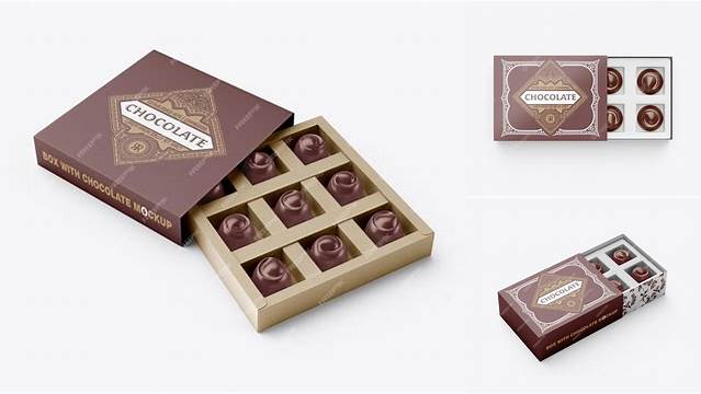 8540+ Box Of Chocolates Mockup PSD Download