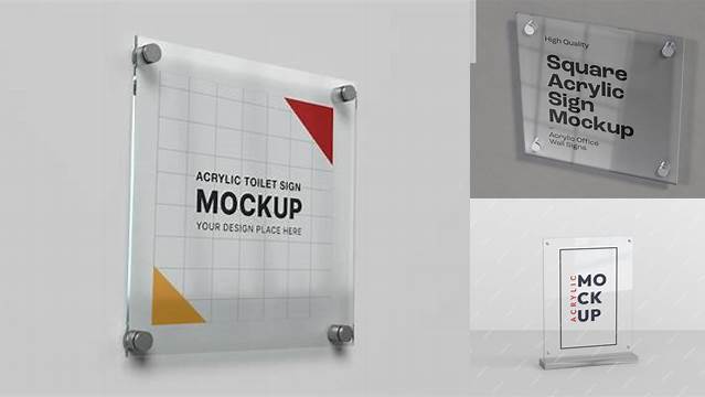 8548+ Acrylic Sign Mockup Include TIFF