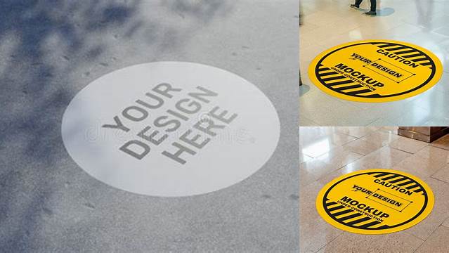 855+ Floor Decal Mockup Easy Editable