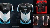 8571+ Jersey Esport Team Mockup Free Graphic Design Resource