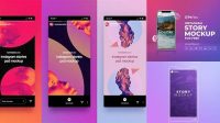 8576+ Instagram Story Mockup Psd Digital Download