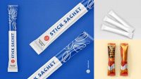 8577+ Stick Sachet Mockup Free High-Quality PSD