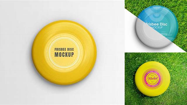 8578+ Frisbee Mockup Free High-Quality Editable PSD