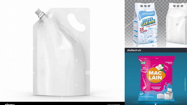 859+ Detergent Pouch Mockup High Resolution