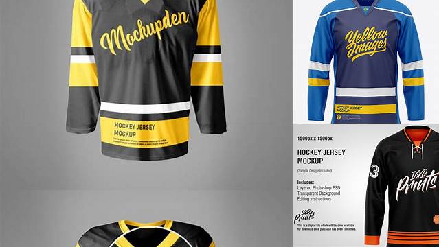 8590+ Hockey Jersey Mockup For Free Download