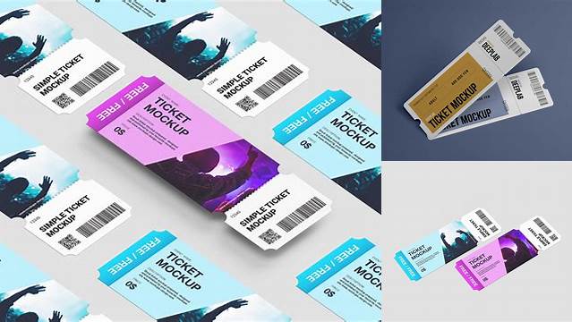 8611+ Ticket Mockup Free Premium Free Graphic Resource