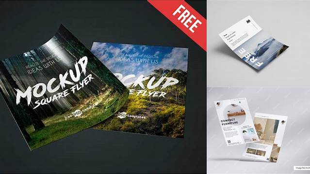 8612+ Double Sided Flyer Mockup Download Free PSD