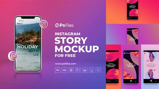 8616+ Instagram Story Mockup Free Easy to Use PSD