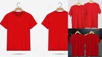 862+ Mockup Kaos Merah Depan Belakang Hight Resolution