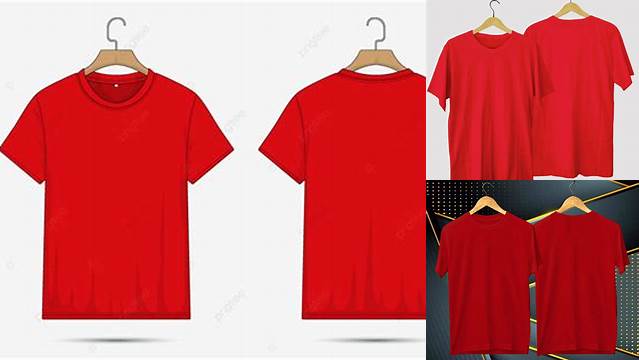 862+ Mockup Kaos Merah Depan Belakang Hight Resolution