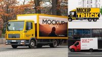 8620+ Truck Mockup Free Download Free PSD