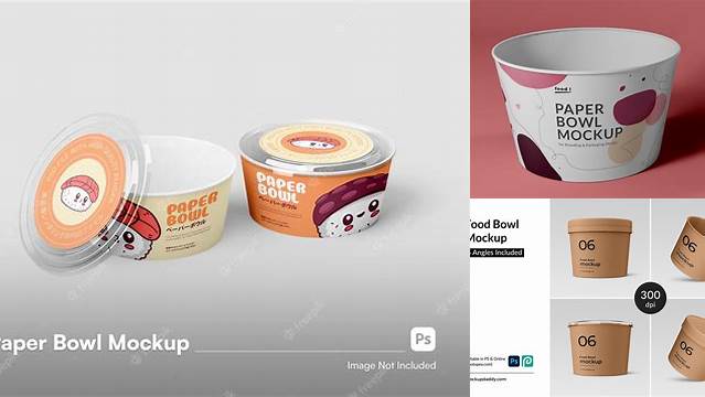 8624+ Paper Bowl Mockup Free Hight Resolution