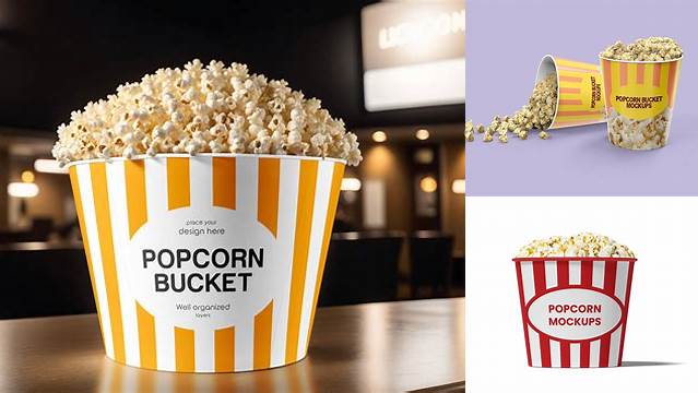 8625+ Popcorn Bucket Mockup Free Best for Showcase