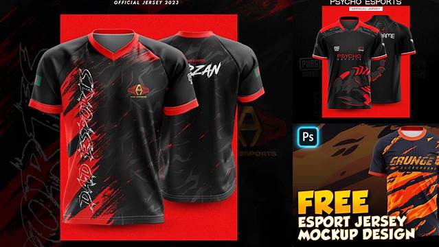 8634+ Jersey Esport Mockup Best for Showcase