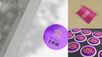 8643+ Floor Sticker Mockup Free Mockup PSD