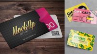 8645+ Gift Card Mock Up Photoshop Freebie