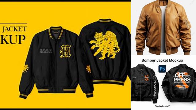 8676+ Bomber Jacket Mock Up Free Easy Editable