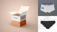 8683+ Underwear Box Mockup Exclusive Free PSD