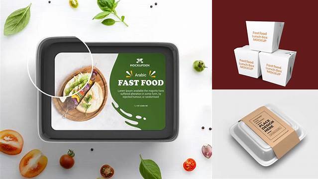 8684+ Box Food Mockup Smart PNG Image