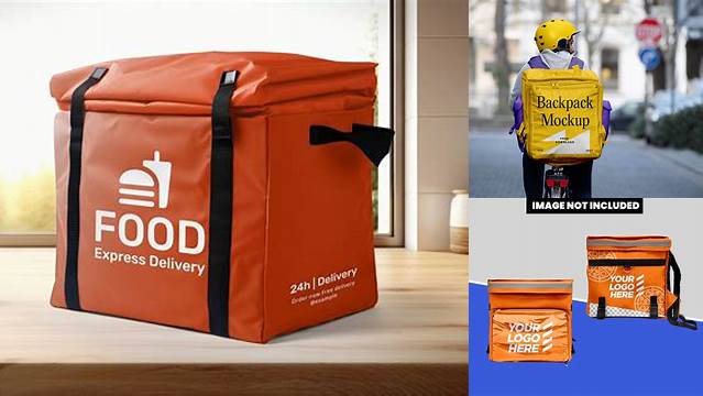 8686+ Food Delivery Backpack Mockup Hight Resolution