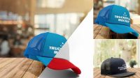 8686+ Free Trucker Hat Mockup Editable Graphic Free PSD