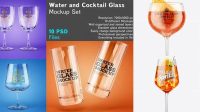 8689+ Cocktail Glass Mockup Free For Free Download