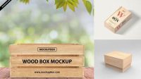 869+ Wooden Box Mockup PSD Free Download