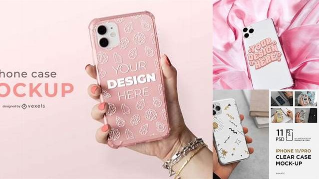 8704+ Clear Phone Case Mockup Free Easy Editable