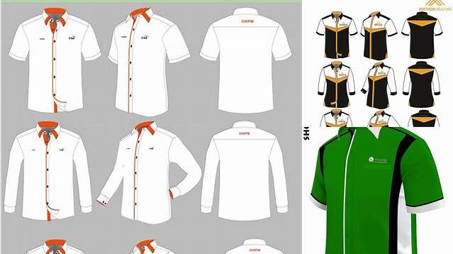 8704+ Template Baju Korporat Ai Smart Object PSD