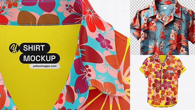 8729+ Hawaiian Shirt Mockup High-End PSD Download