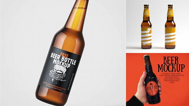 8736+ Beer Free Mockup Free Graphic Design Resource