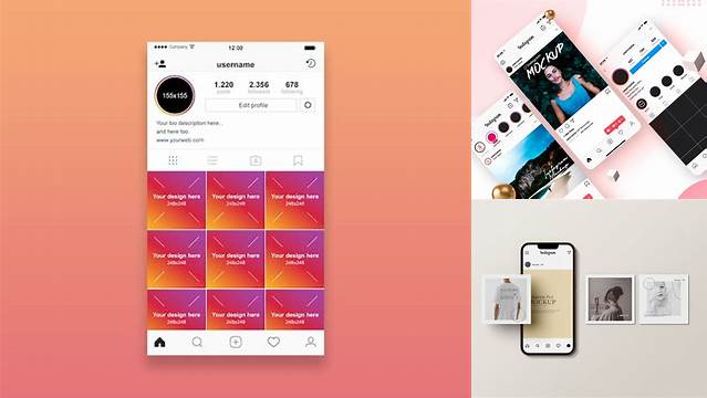 875+ Mockup Instagram Video PSD Free Download