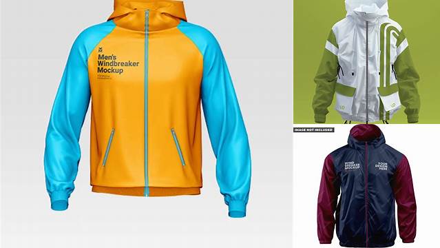 8755+ Windbreaker Mockup Psd Free Easy Editable