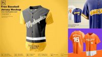 8761+ Free Baseball Jersey Mockup Psd Modern PSD Templates