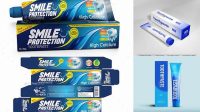 8761+ Toothpaste Box Mockup High Resolution