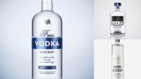 8764+ Free Vodka Bottle Mockup For Free Download