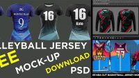 8770+ Sublimation Jersey Mockup Free PSD Free Download