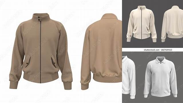 8776+ Mockup Jaket Harrington Elegant Free Template