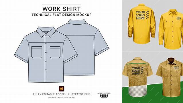 8778+ Workshirt Mockup Include TIFF