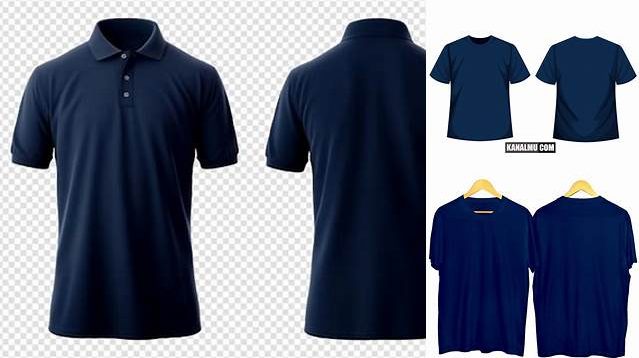 8779+ Mockup Kaos Polos Navy Easy Editable