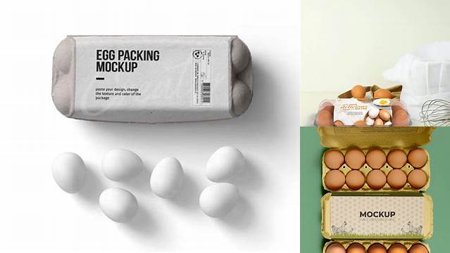 8798+ Egg Packaging Mockup Free High-Quality Editable PSD