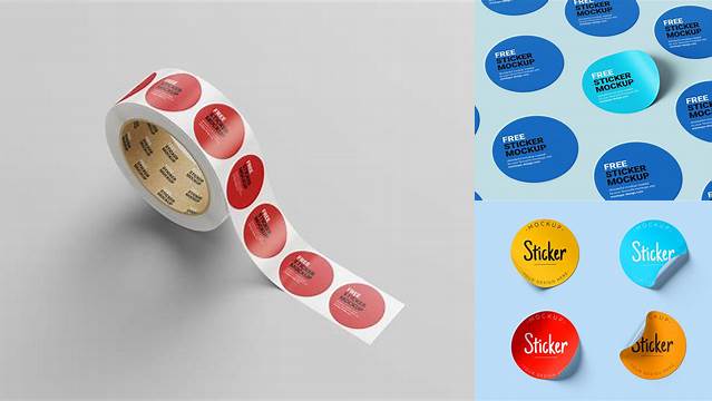 8799+ Round Sticker Mockup Free PSD Download