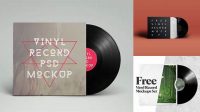 8804+ Vinyl Box Set Mockup Download Premium PSD Resource