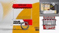 8805+ Food Stall Mockup Free Creative Design File