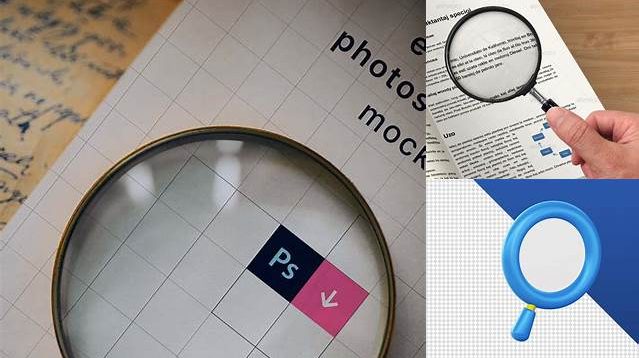 8812+ Magnifying Glass Mockup Psd Free Easy Editable