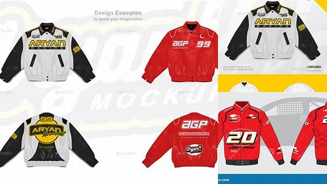 8814+ Racing Jacket Mockup Free Graphic Design Resource