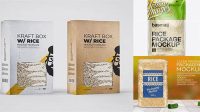 8815+ Rice Box Packaging Mockup PSD Download