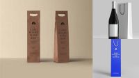 8817+ Wine Bag Mockup Free Include TIFF